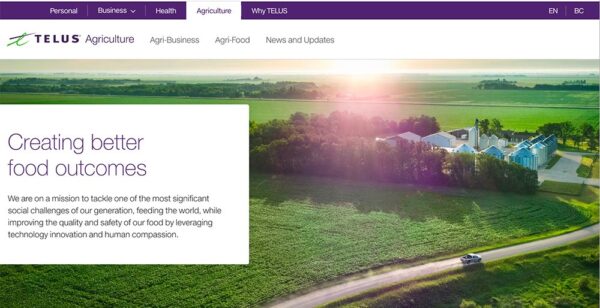 Telus Moves In Farming And Food - Food In CanadaFood In Canada